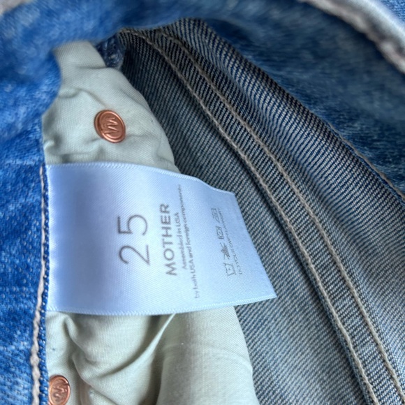 MOTHER Lil’ mid rise dazzler ankle fray - Picture 7 of 7